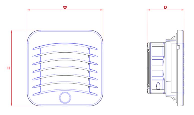 Kryos² GSV10 Filter Fan Dimensions