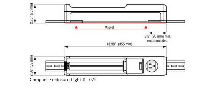 Lamp Series LED 025 Dimensions